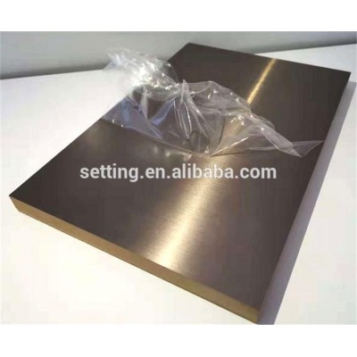 Finger-print proof cool authentic metal PET sheet laminated mdf board