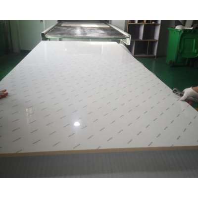 Gloss white plywood manufacturer ,Anti-scratch white PET sheet laminated plywood