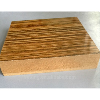 The wood grain melamine faced MDF Panel ,High glossy uv coating wood grain mdf