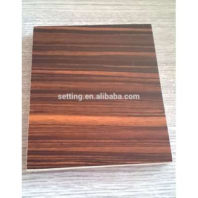 PVC particle board with high glossy uv lacquer coating on surface